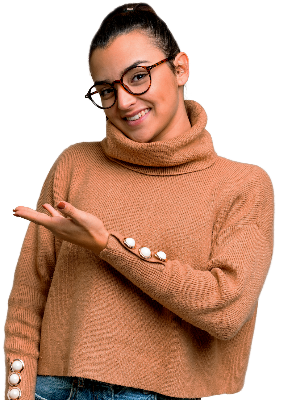 Pessoa indicando a Agicorr